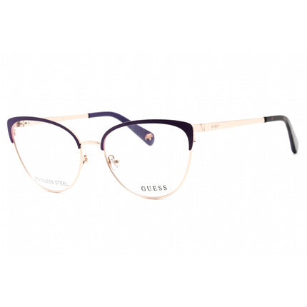 Guess Women's Eyeglasses - Full Rim Violet/Other Metal Cat Eye Frame | GU5217 083 ,