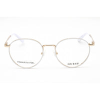 Guess Women's Eyeglasses - Full Rim White/Other Metal Oval Shape Frame | GU2725 024 ,