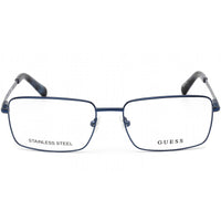Guess Women's Eyeglasses - Matte Blue Rectangular Shaped Metal Frame | GU50042 091 ,