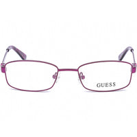 Guess Women's Eyeglasses - Matte Violet Rectangular Shaped Metal Frame | GU2524 082 ,