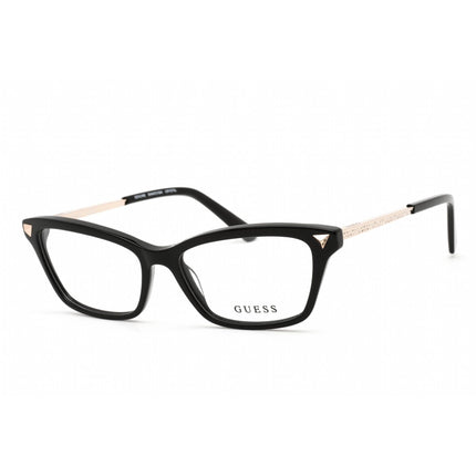 Guess Women's Eyeglasses - Shiny Black Plastic Cat Eye Shape Frame | GU2797-S 001 ,