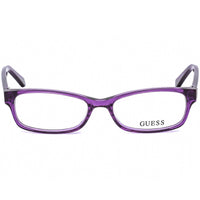 Guess Women's Eyeglasses - Shiny Violet Rectangular Shape Plastic Frame | GU2517 081 ,