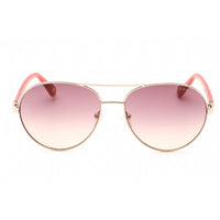 Guess Women's Sunglasses - Adjustable Nose Pad Gold Metal Aviator, 56 mm | GU5213 32Z ,