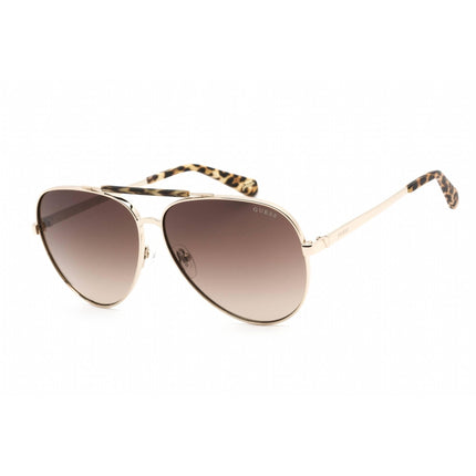 Guess Women's Sunglasses - Adjustable Nose Pad Gold Metal Aviator Frame | GU5209 32F ,