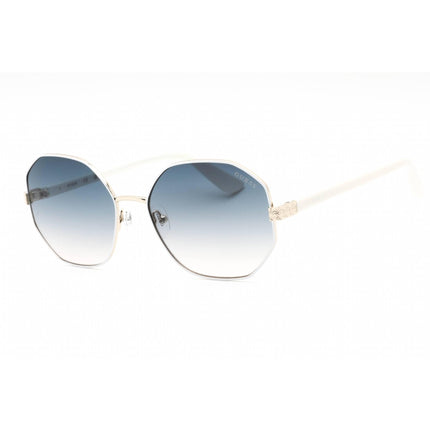 Guess Women's Sunglasses - Adjustable Nose Pad White Metal Round Frame | GU7880-H 21W ,