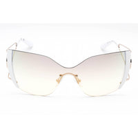 Guess Women's Sunglasses - Adjustable Nose Pad White Metal Shield Frame | GU7719 21C ,