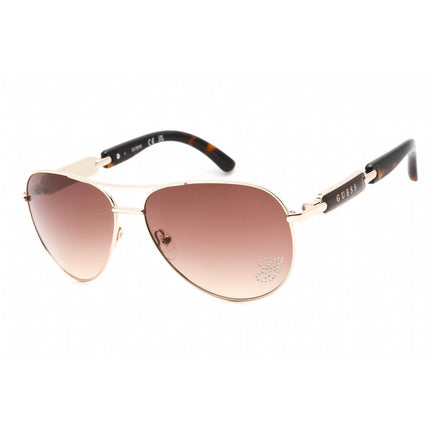 Guess Women's Sunglasses - Adjustable Nose Pads Gold Metal Aviator Frame | GU7295 H73 ,