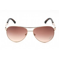 Guess Women's Sunglasses - Adjustable Nose Pads Gold Metal Aviator Frame | GU7295 H73 ,