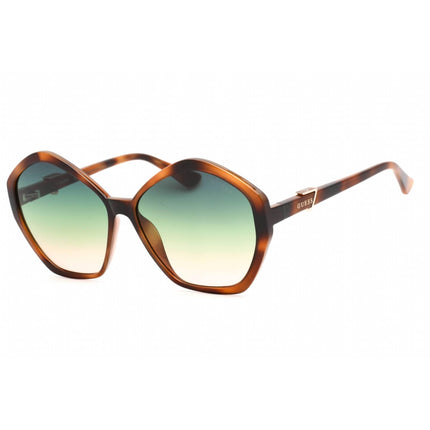 Guess Women's Sunglasses - Blonde Havana Plastic Geometric Shape Frame | GU7813 53P ,