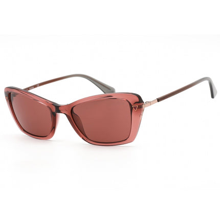 Guess Women's Sunglasses - Bordeaux Lens Plastic Cat Eye Shape Frame | GU7654 69S ,