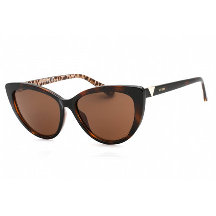 Guess Women's Sunglasses - Dark Havana Cat Eye Plastic Frame Brown Lens | GU5211 52E ,