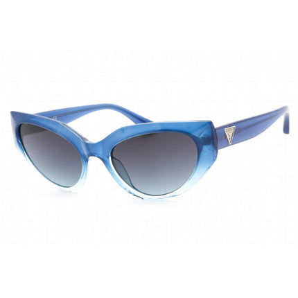 Guess Women's Sunglasses - Full Rim Blue Plastic Cat Eye Shape Frame | GU7787-A 92W ,