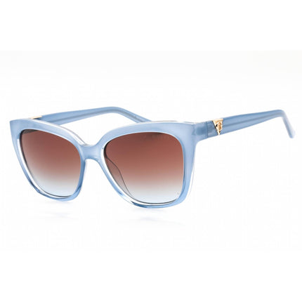 Guess Women's Sunglasses - Full Rim Blue/Other Plastic Rectangular Frame | GU7878 92F ,
