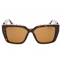 Guess Women's Sunglasses - Full Rim Dark Havana Plastic Rectangular Frame | GU7915 52E ,