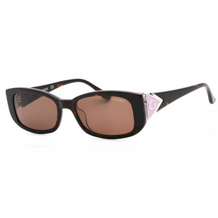 Guess Women's Sunglasses - Full Rim Havana/Other Plastic Rectangular | GU7648 56E ,