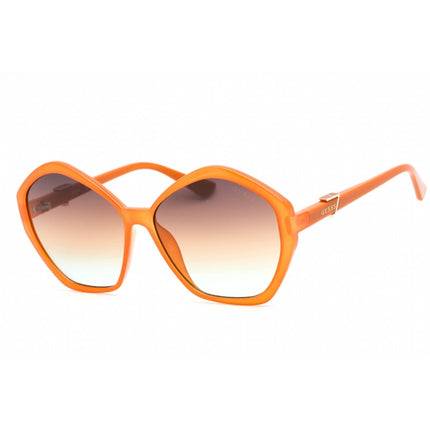 Guess Women's Sunglasses - Full Rim Orange Plastic Geometric Shape Frame | GU7813 44F ,