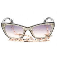 Guess Women's Sunglasses - Full Rim Pattern Ivory Plastic Cat Eye Frame | GU7873 25B ,