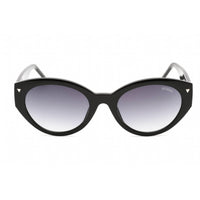 Guess Women's Sunglasses - Full Rim Shiny Black Plastic Cat Eye Frame | GU8249 01B ,