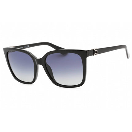 Guess Women's Sunglasses - Full Rim Shiny Black Plastic Square Frame | GU7865 01D ,