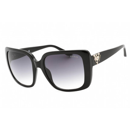 Guess Women's Sunglasses - Full Rim Shiny Black Rectangular Shape Frame | GU7788-S 01B ,