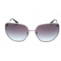 Guess Women's Sunglasses - Full Rim Shiny Light Nickeltin Metal Cat Eye | GU7875 10W ,