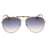 Guess Women's Sunglasses - Full Rim Shiny Rose Gold Metal Aviator Frame | GU5209 28B ,