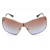 Guess Women's Sunglasses - Gradient Blue Lens Gold Metal Shield Frame | GU7876 33W ,