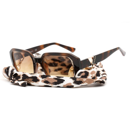 Guess Women's Sunglasses - Gradient Brown Lens Blonde Havana Square Frame | GU7817 53F ,