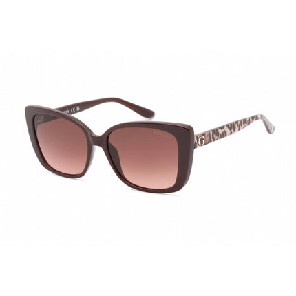 Guess Women's Sunglasses - Gradient Brown Lens Cat Eye Plastic Frame | GU7829 69F ,