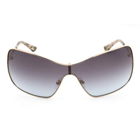 Guess Women's Sunglasses - Gradient Brown Lens Gold Metal Shield Frame | GU7876 32F ,