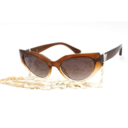 Guess Women's Sunglasses - Gradient Brown Lens Plastic Cat Eye Frame | GU7787 47F ,