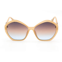 Guess Women's Sunglasses - Gradient Brown Lens Plastic Geometric Frame | GU7813 57F ,