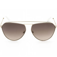 Guess Women's Sunglasses - Gradient Lens Gold and White Pilot Shape Frame | GU7783 32F ,