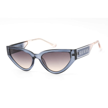Guess Women's Sunglasses - Gradient Smoke Lens Blue/Pink Cat Eye Frame | GU7819 92B ,