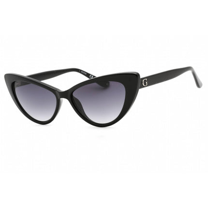 Guess Women's Sunglasses - Shiny Black Plastic Frame Gradient Smoke Lens | GU7830 01B ,