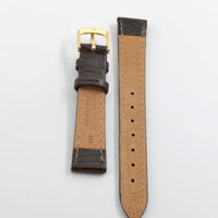 Hadley-Roma 14mm Brown Leather Watch Band ,