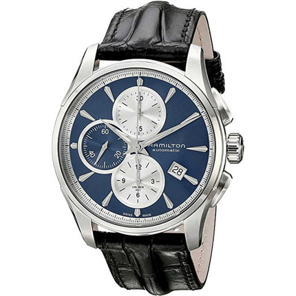 Hamilton Men's Chronograph Watch - Jazzmaster Automatic Black Strap | H32596741 ,