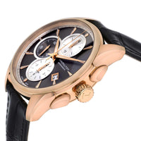 Hamilton Men's Chronograph Watch - Jazzmaster Automatic Grey Dial Strap | H32546781 ,