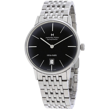 Hamilton Men's Watch - American Classic Intra-Matic Silver Steel Bracelet | H38455131 ,