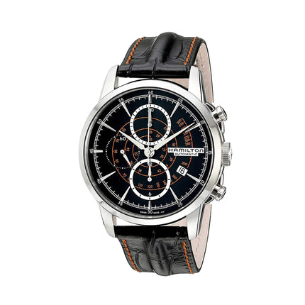 Hamilton Men's Watch - American Classic Railroad Chronograph Black Dial | H40656731 ,