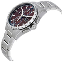 Hamilton Men's Watch - Broadway Chronograph Burgundy Dial Steel Bracelet | H43516171 ,