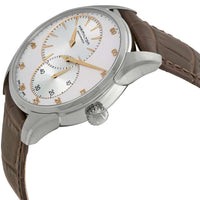 Hamilton Men's Watch - Jazzmaster Automatic Silver Tone Dial Brown Strap | H42615553 ,