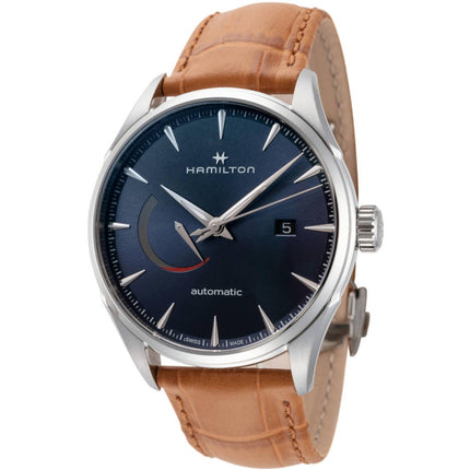 Hamilton Men's Watch - Jazzmaster Blue Dial Brown Calf Leather Strap | H32635541 ,