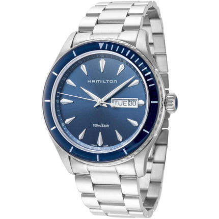 Hamilton Men's Watch - Jazzmaster Seaview Day Date Quartz Blue Dial | H37551141 ,