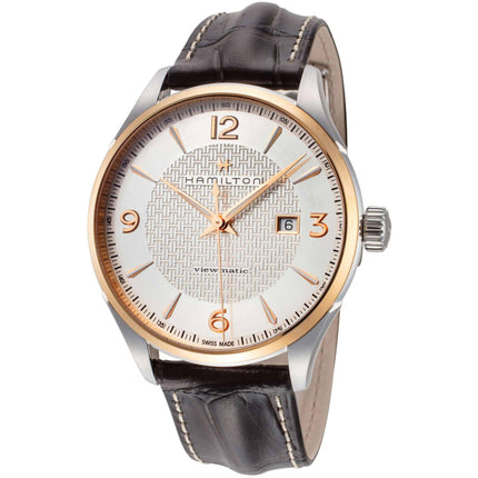 Hamilton Men's Watch - Jazzmaster Viewmatic Auto Brown Leather Strap | H42725551 ,