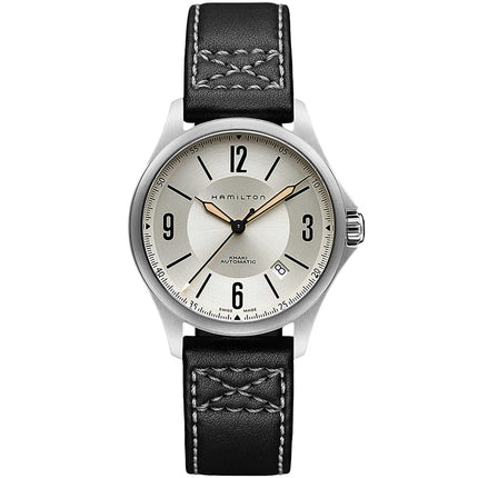 Hamilton Men's Watch - Khaki Aviation Automatic Black Dial Brown Strap | H76565835 ,