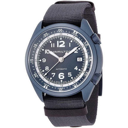 Hamilton Men's Watch - Khaki Aviation Automatic Blue Dial Fabric Strap | H80495845 ,