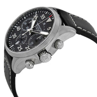 Hamilton Men's Watch - Khaki Aviation Chrono Black Dial Leather Strap | H64666735 ,