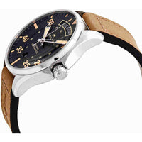 Hamilton Men's Watch - Khaki Aviation Day Date Auto Brown Leather Strap | H64645531 ,