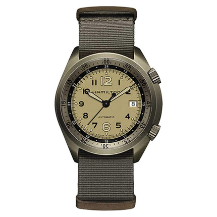 Hamilton Men's Watch - Khaki Aviation Pilot Pioneer Aluminum Case | H80435895 ,